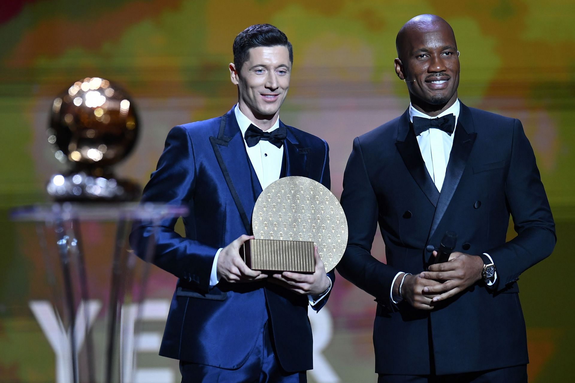 Lewandowski received the Striker of the Year award for his exploits with Bayern Munich and Poland