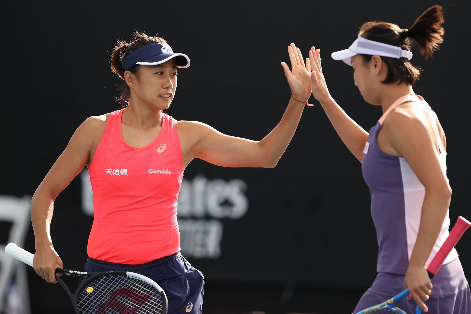 Peng Shuai and Zhang Shuai at the 2020 Australian Open - Day 4