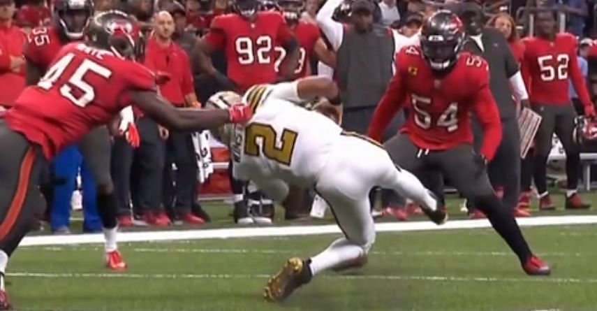 Winston suffered a nasty leg injury against the Tampa Bay Buccaneers