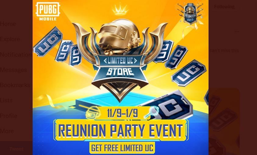 Limited UC event in BGMI and PUBG Mobile (Image via Krafton)