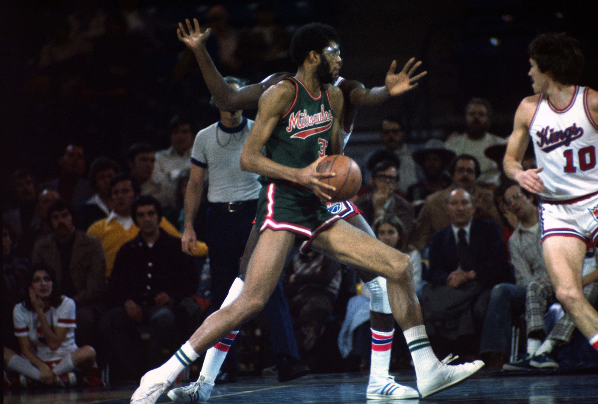 Kareem Abdul-Jabbar with the Milwaukee Bucks