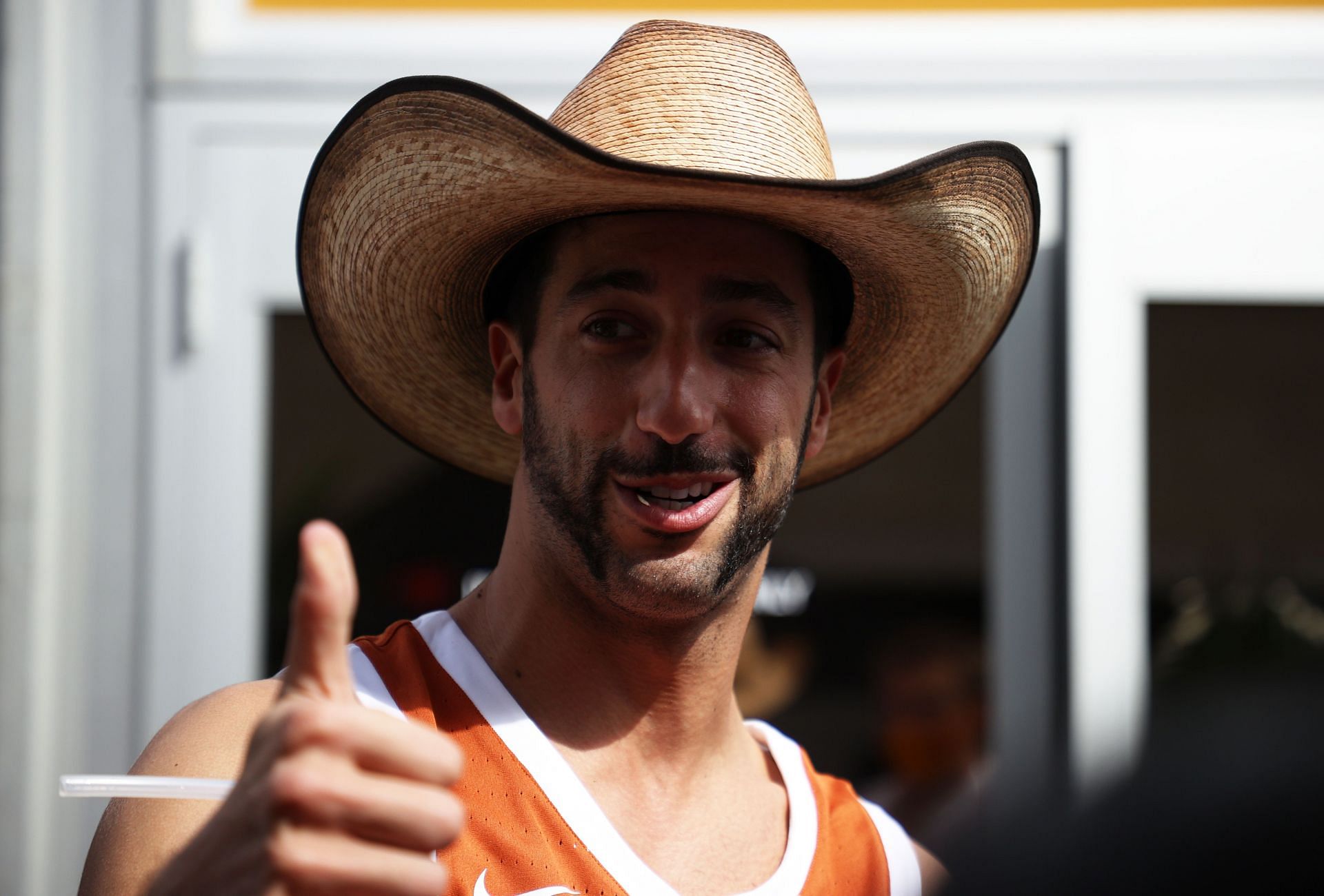 Daniel Ricciardo of McLaren before the 2021 US GP
