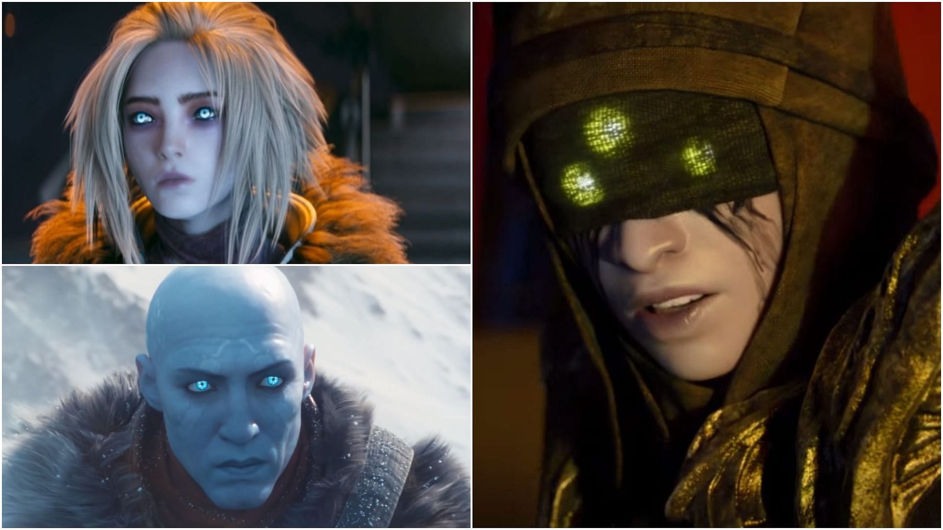 Mara Sov, Zavala and Eris Morn (Images via Bungie)