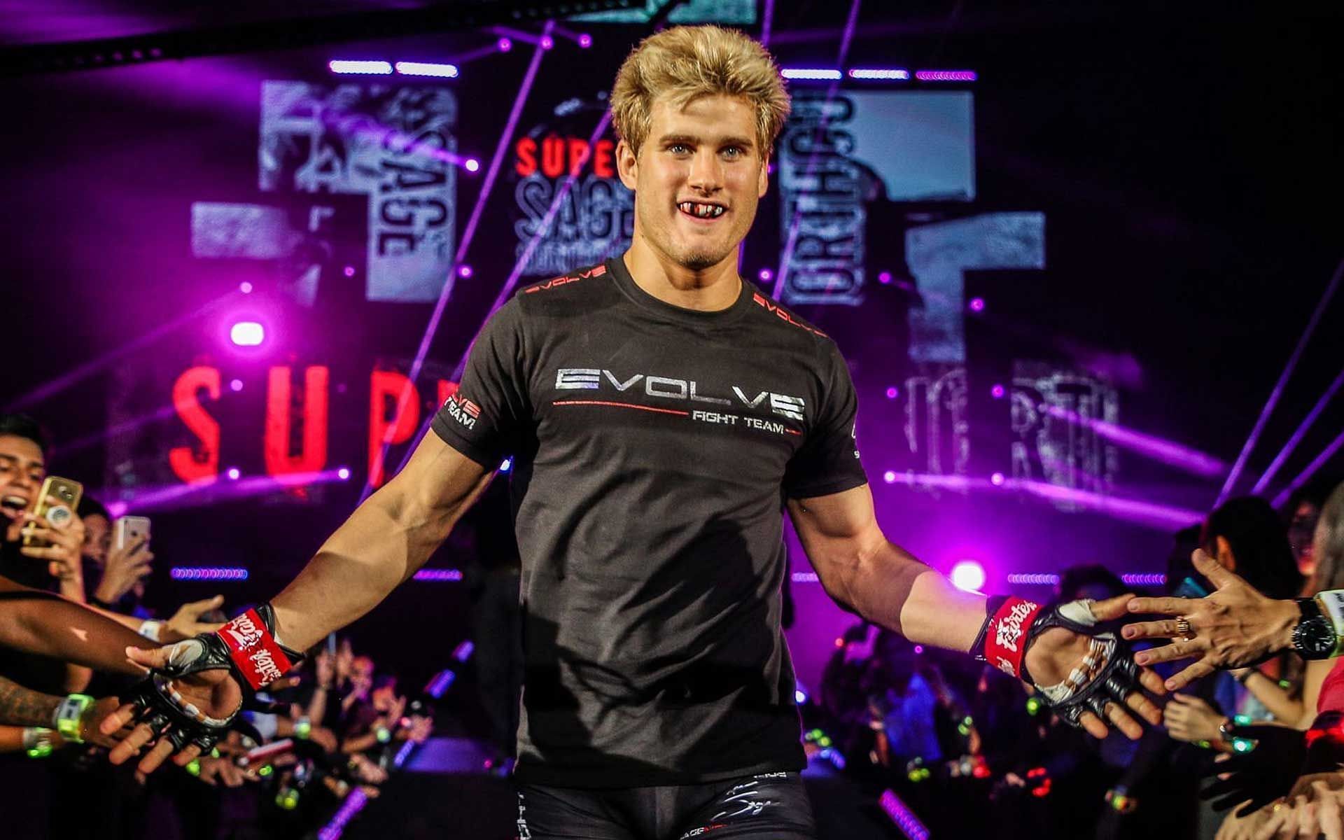 Sage Northcutt walks to the ONE Circle [Photo courtesy of ONE Championship]