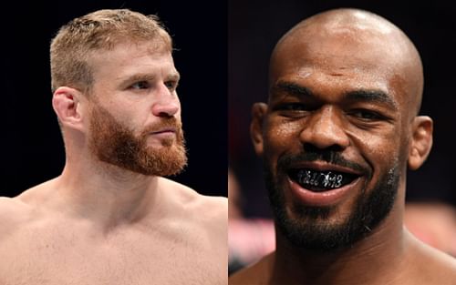 Jan Blachowicz (left); Jon Jones (right)