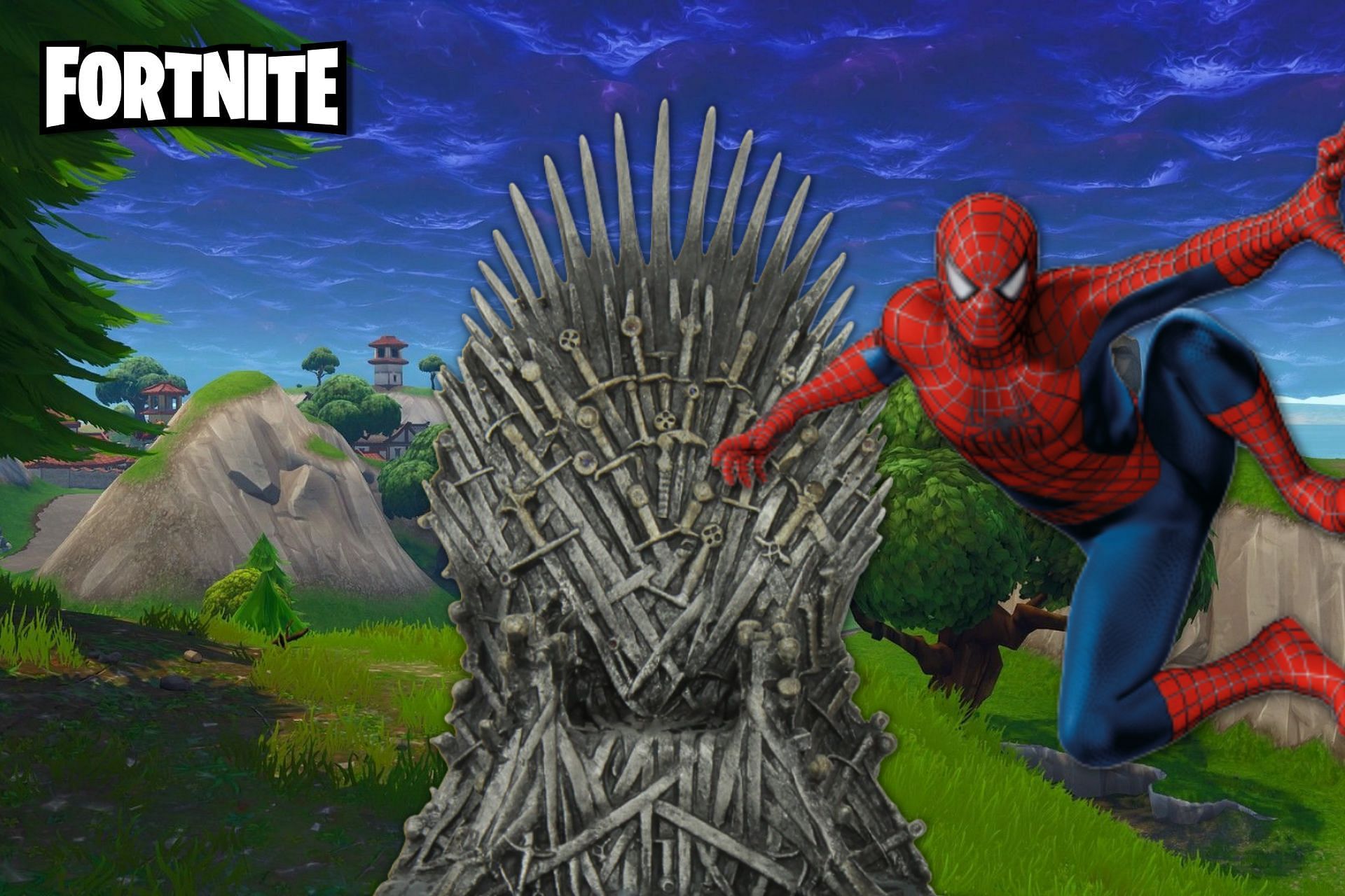 Fortnite Chapter 3 leaks reveal Spider-Man and Games of Thrones collaborations (Image via Sportskeeda)