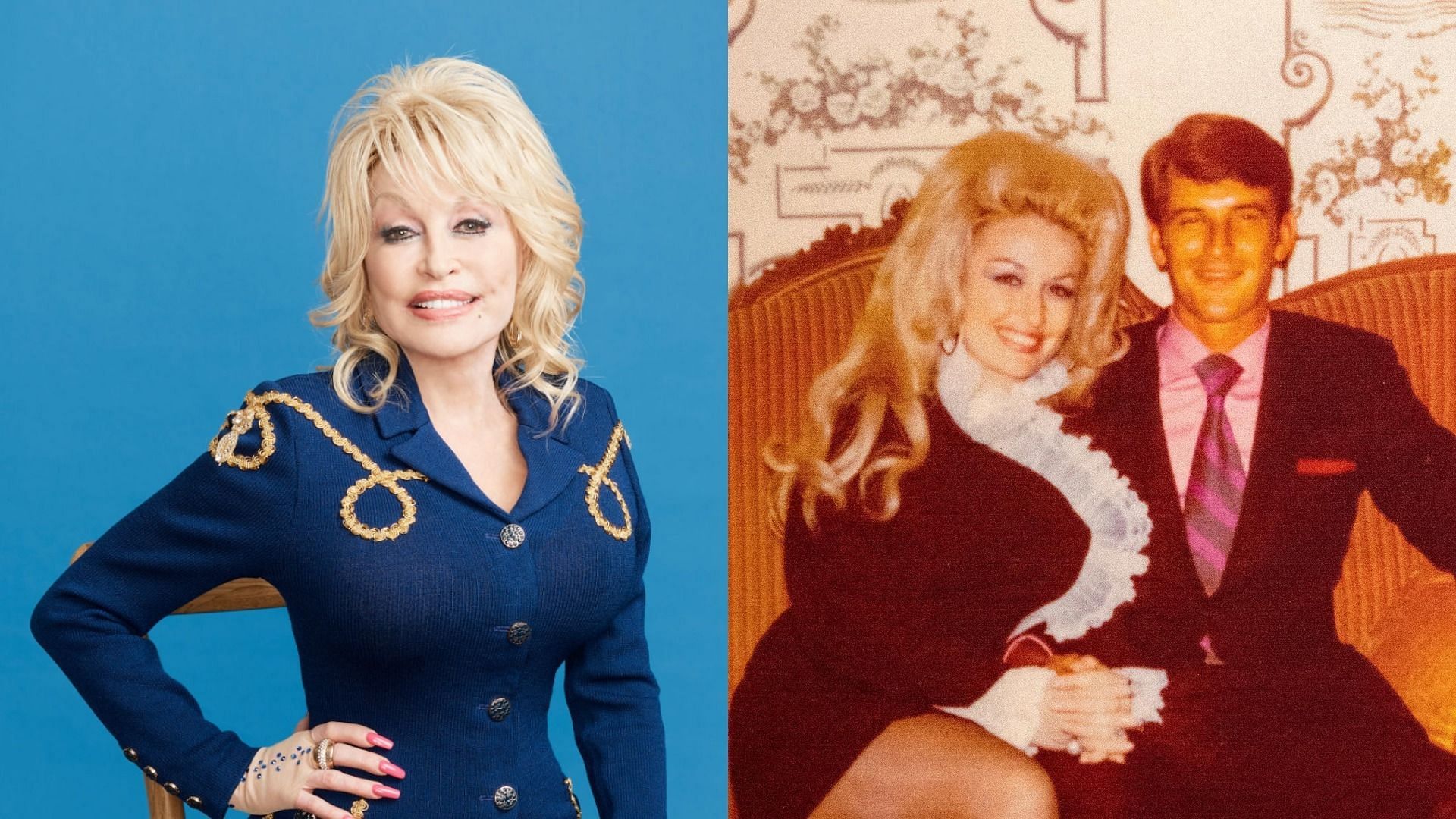 Dolly Parton posted a rare photo with her husband, Carl Thomas Dean, on Thanksgiving (Image via Getty Images/Larsen and Talbert and Dolly Parton/Instagram)