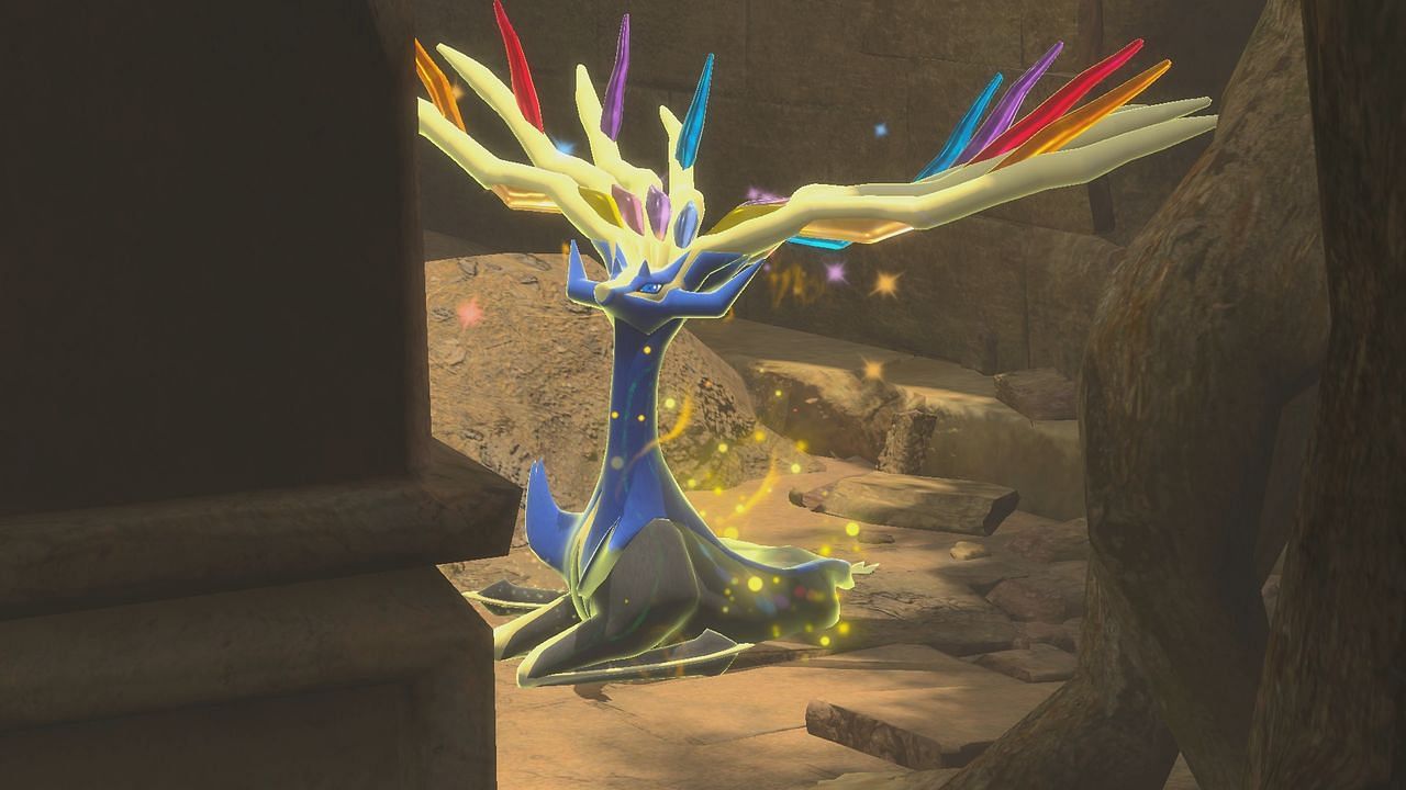 Xerneas in New Pokemon Snap. (Image via BANDAI Namco)