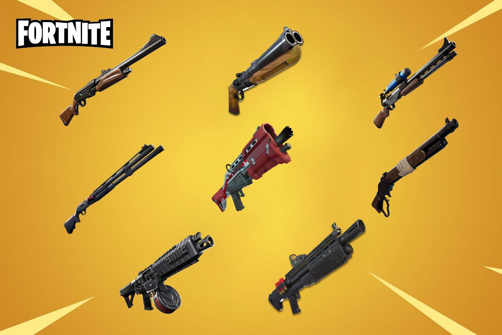Evolution of shotguns in Fortnite (Image via Fortnite)