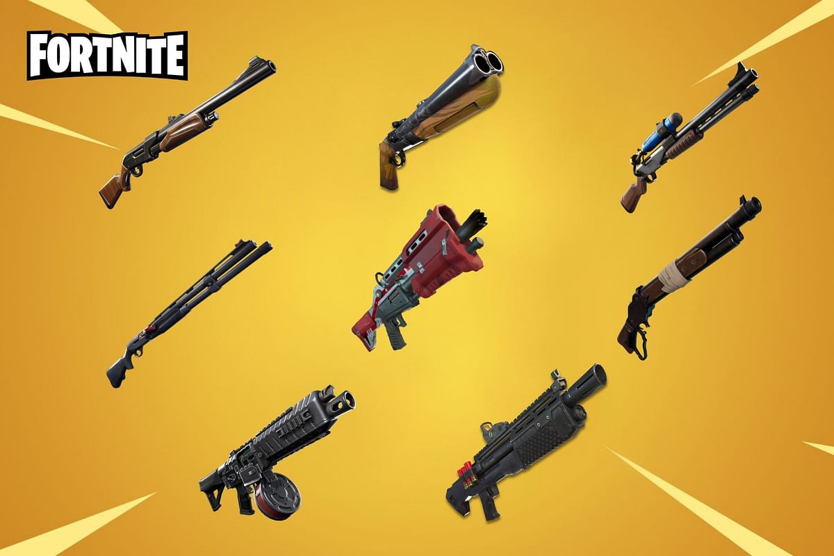 The evolution of shotguns in Fortnite (Chapter 1 Season 1 to Chapter 2 ...