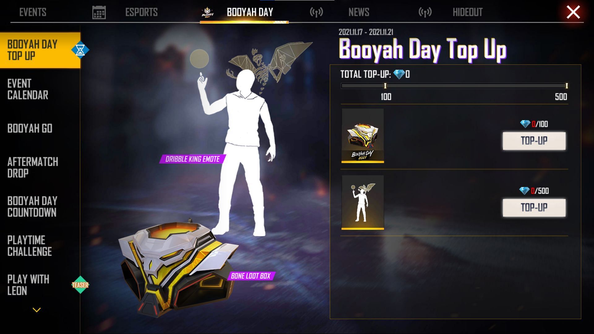 Free Fire's BOOYAH! Day Event Week Features Total Gaming, Jonty