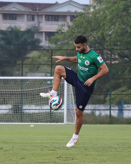 ATK Mohun Bagan midfielder Hugo Boumous during a training session (Image Courtesy: ATK Mohun Bagan Instagram)