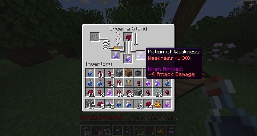 Potion of Weakness (Image via Minecraft)