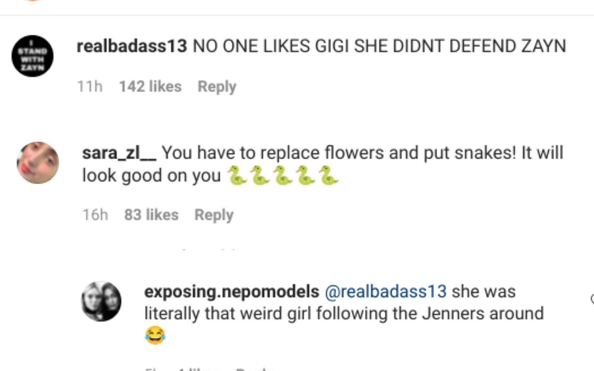 The criticism is endless (Instagram screenshot)