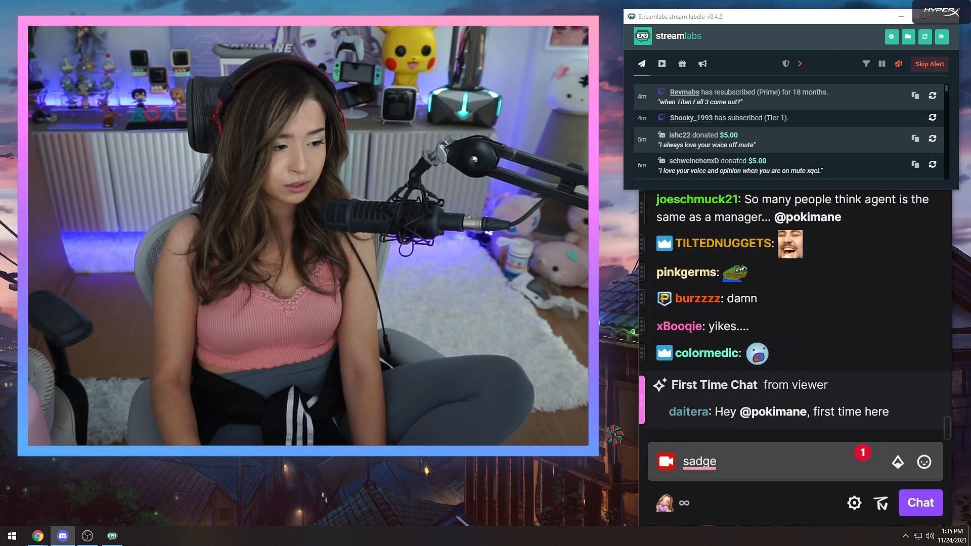Pokimane reveals how she was scammed of $24K in 2019 (Image via Pokimane/Twitch)