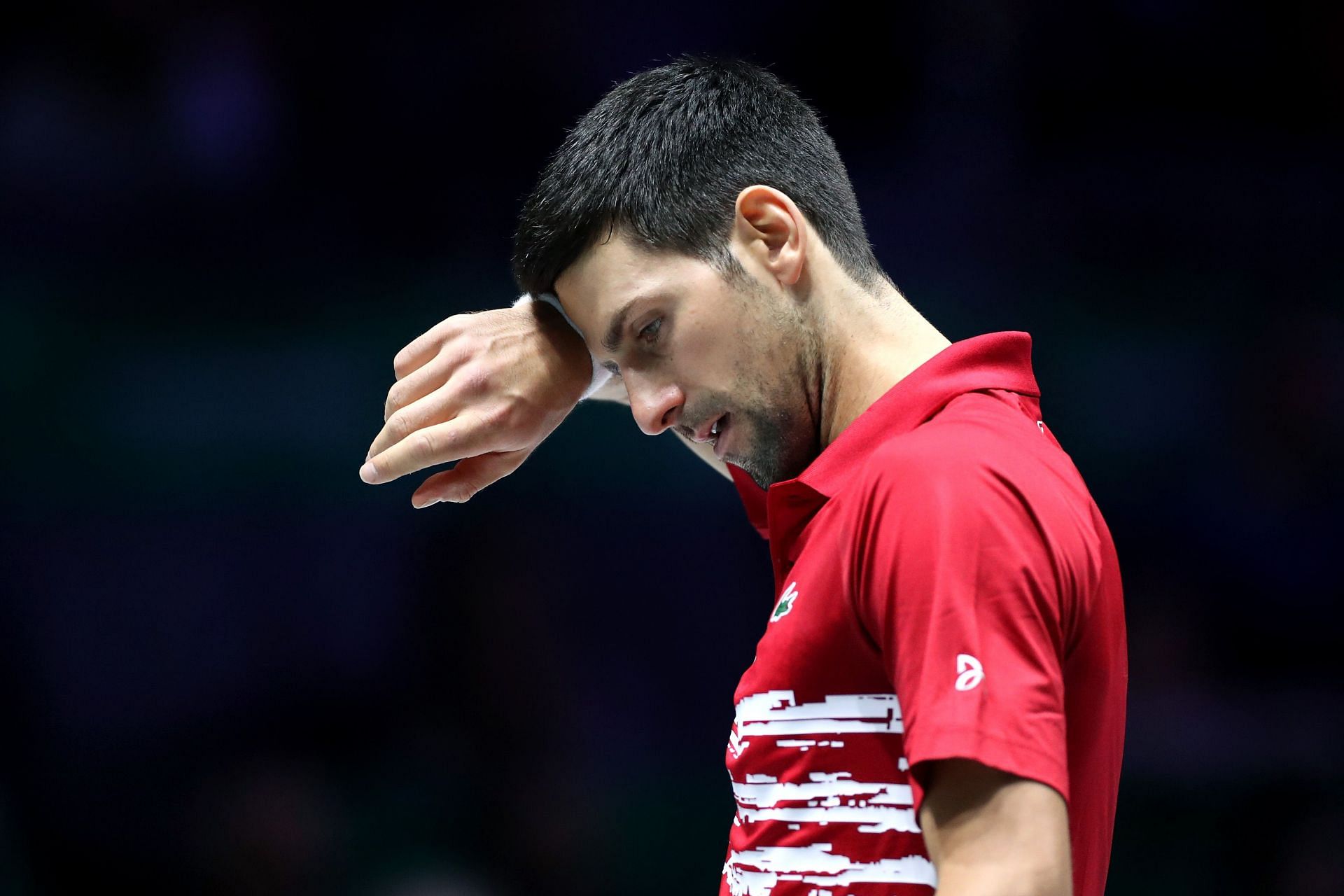 Novak Djokovic at the 2019 Davis Cup Finals in Madrid