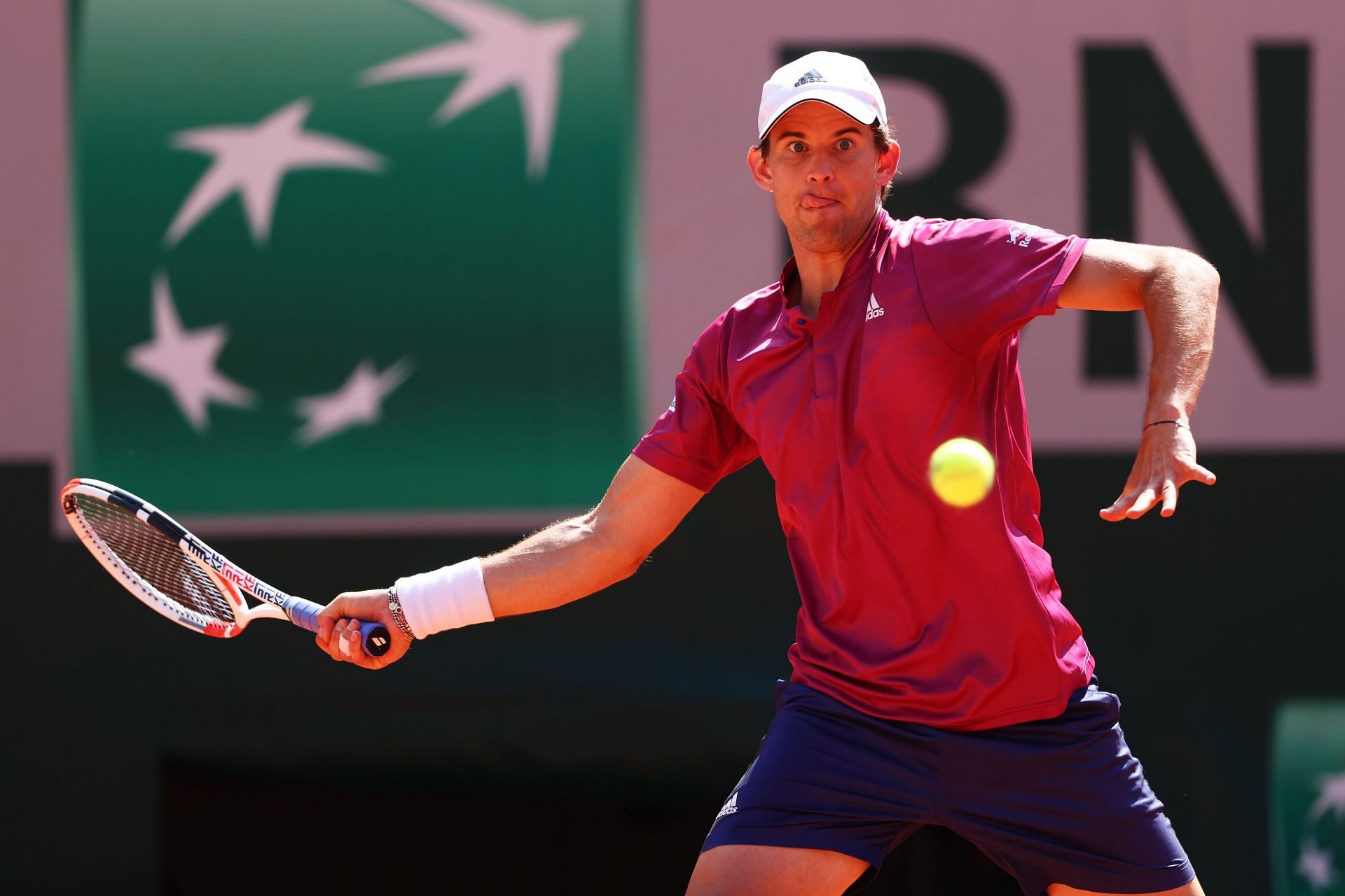 Dominic Thiem at the 2021 French Open