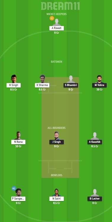 CHN vs DEL Dream11 Team - 2 2021