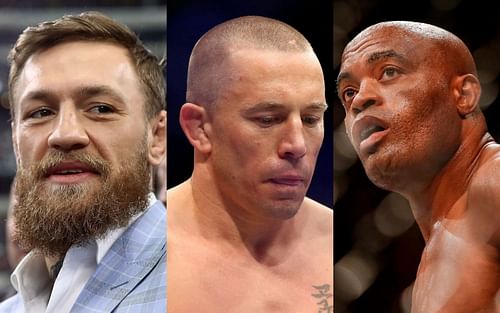 Conor McGregor, Georges St-Pierre, and Anderson Silva