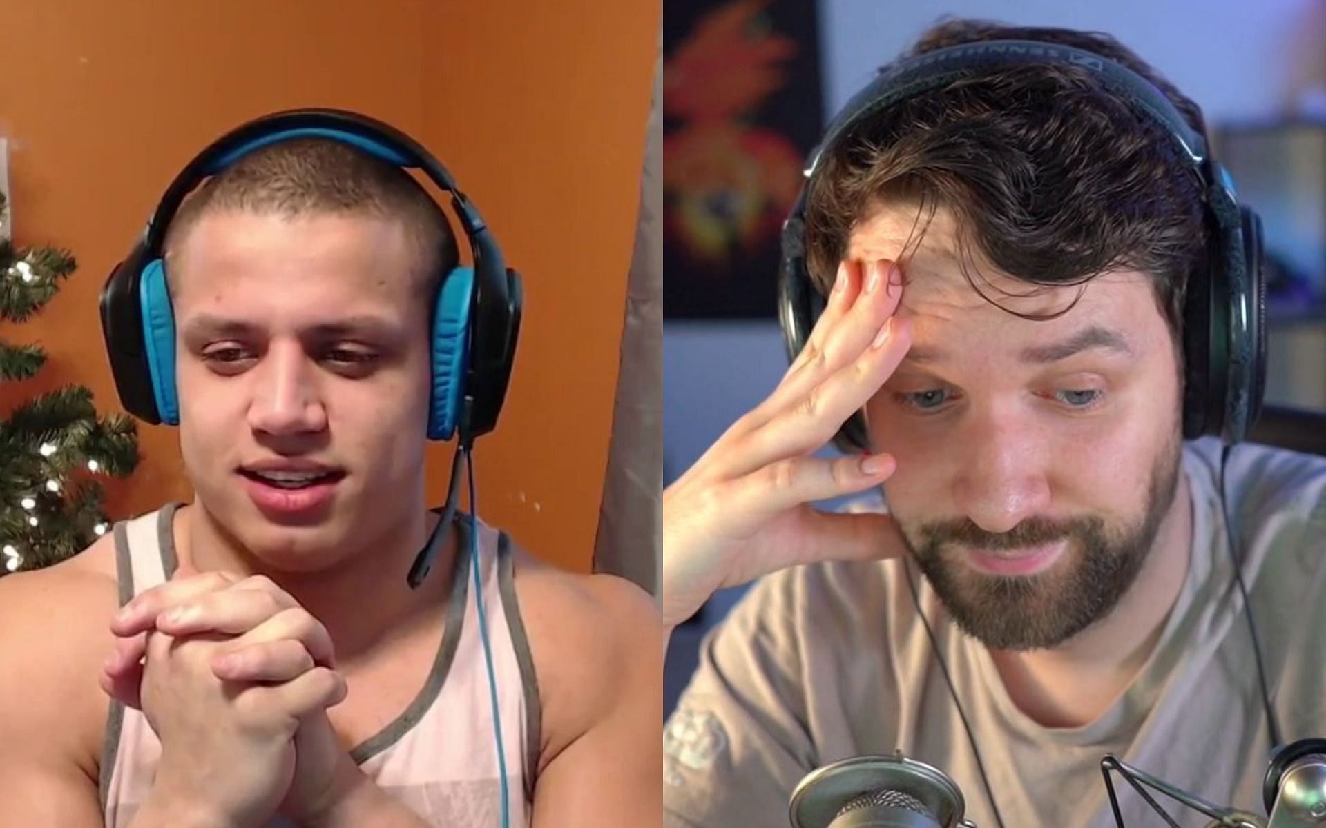 Destiny agrees with Tyler1, calls out other streamers for protecting each other (Images via Twitch)
