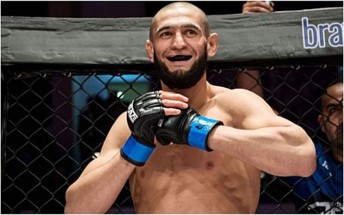 Khamzat Chimaev during a Brace CF fight