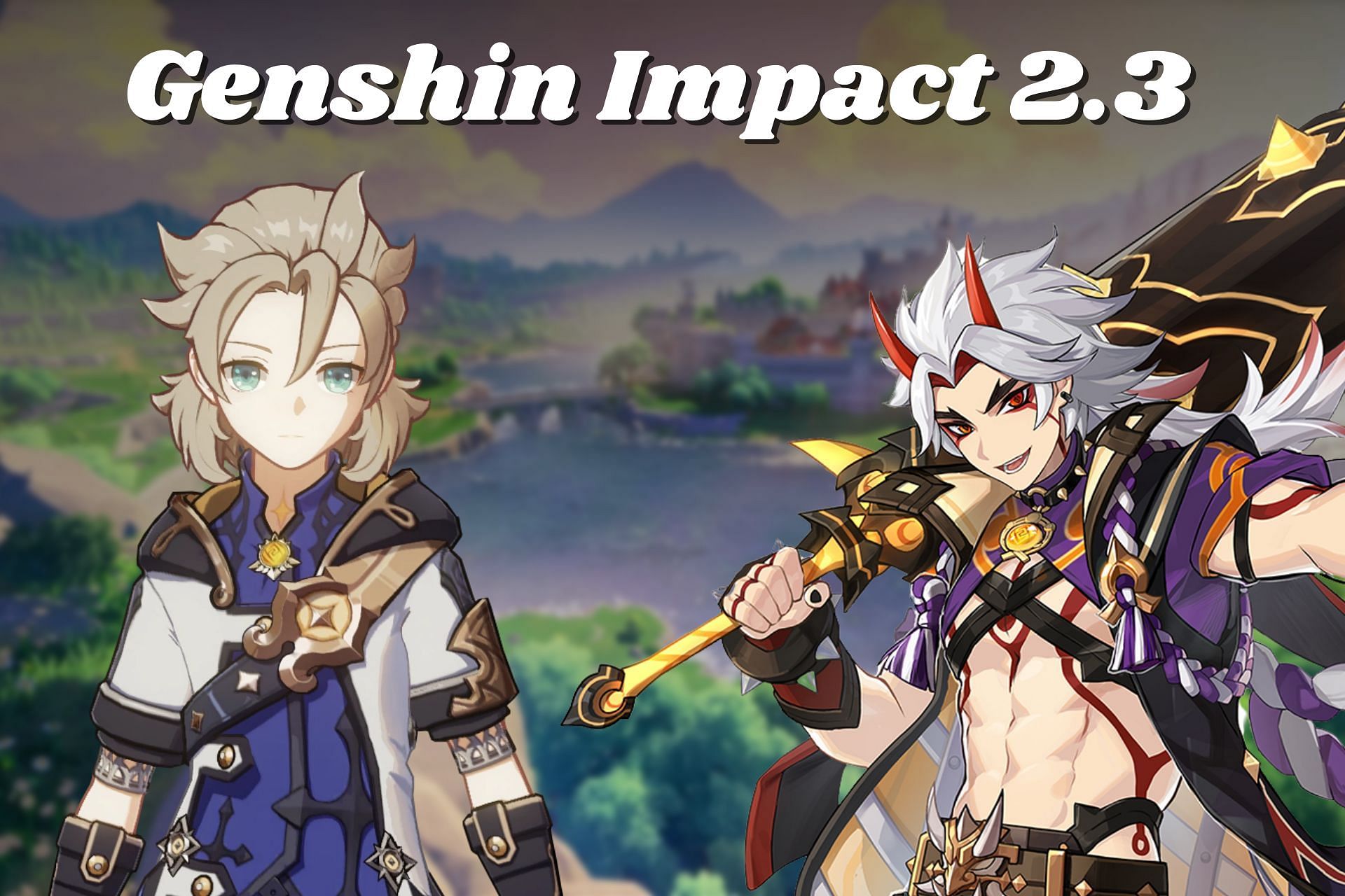 When will Albedo, Gorou, and Itto be released in Genshin Impact version 2.3? (Image via Sportskeeda)