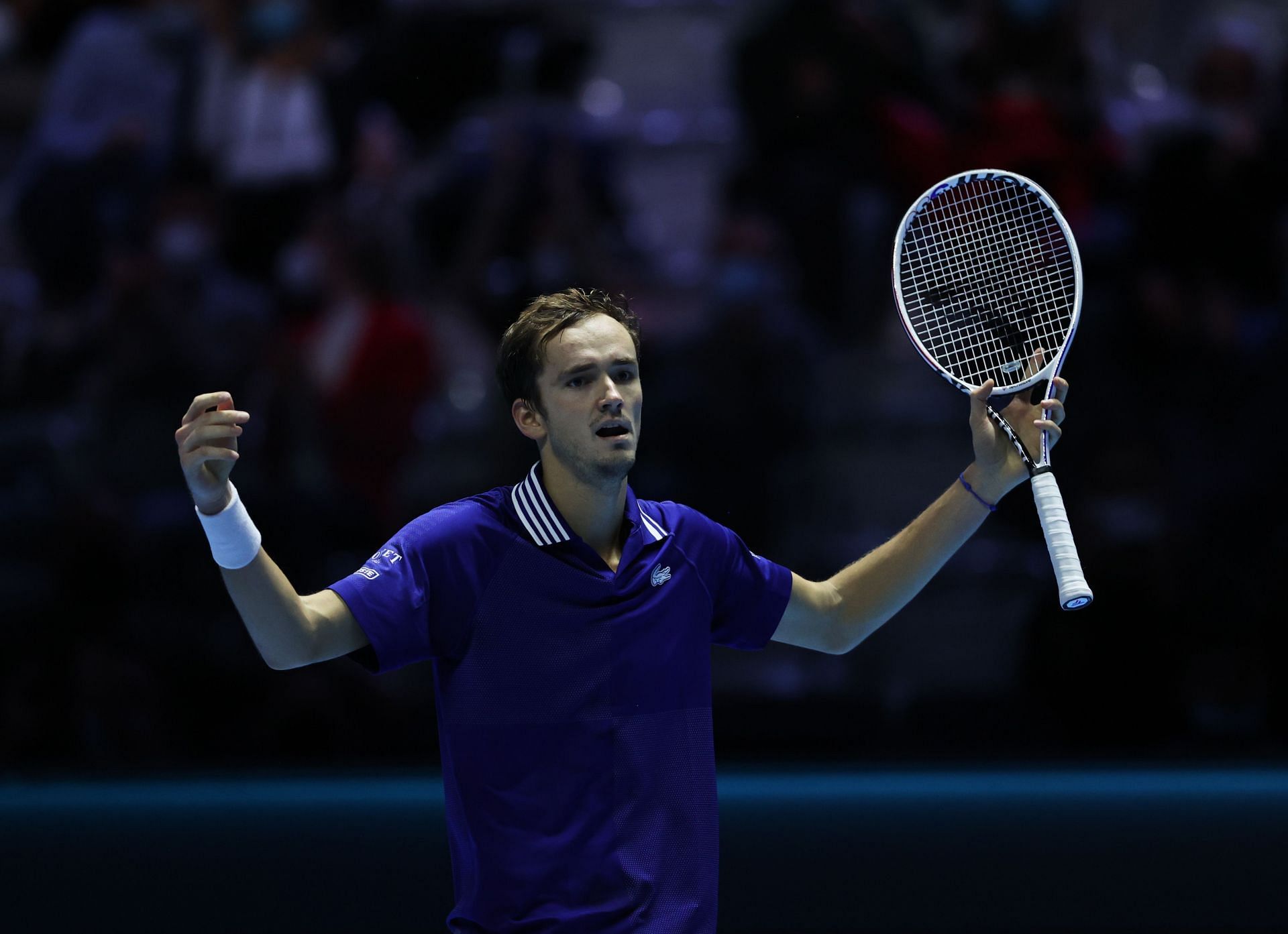 Daniil Medvedev after beating Hubert Hurkacz at the Nitto ATP Tour Finals