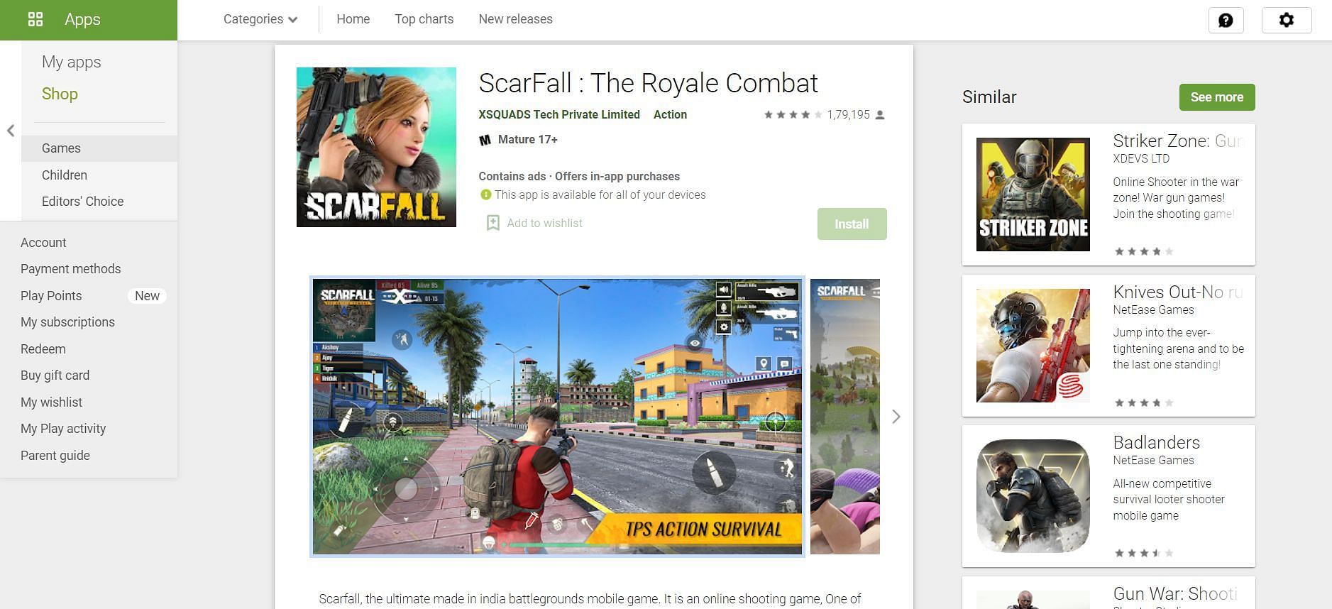 ScarFall - The Royale Combat (Image via Google Play)