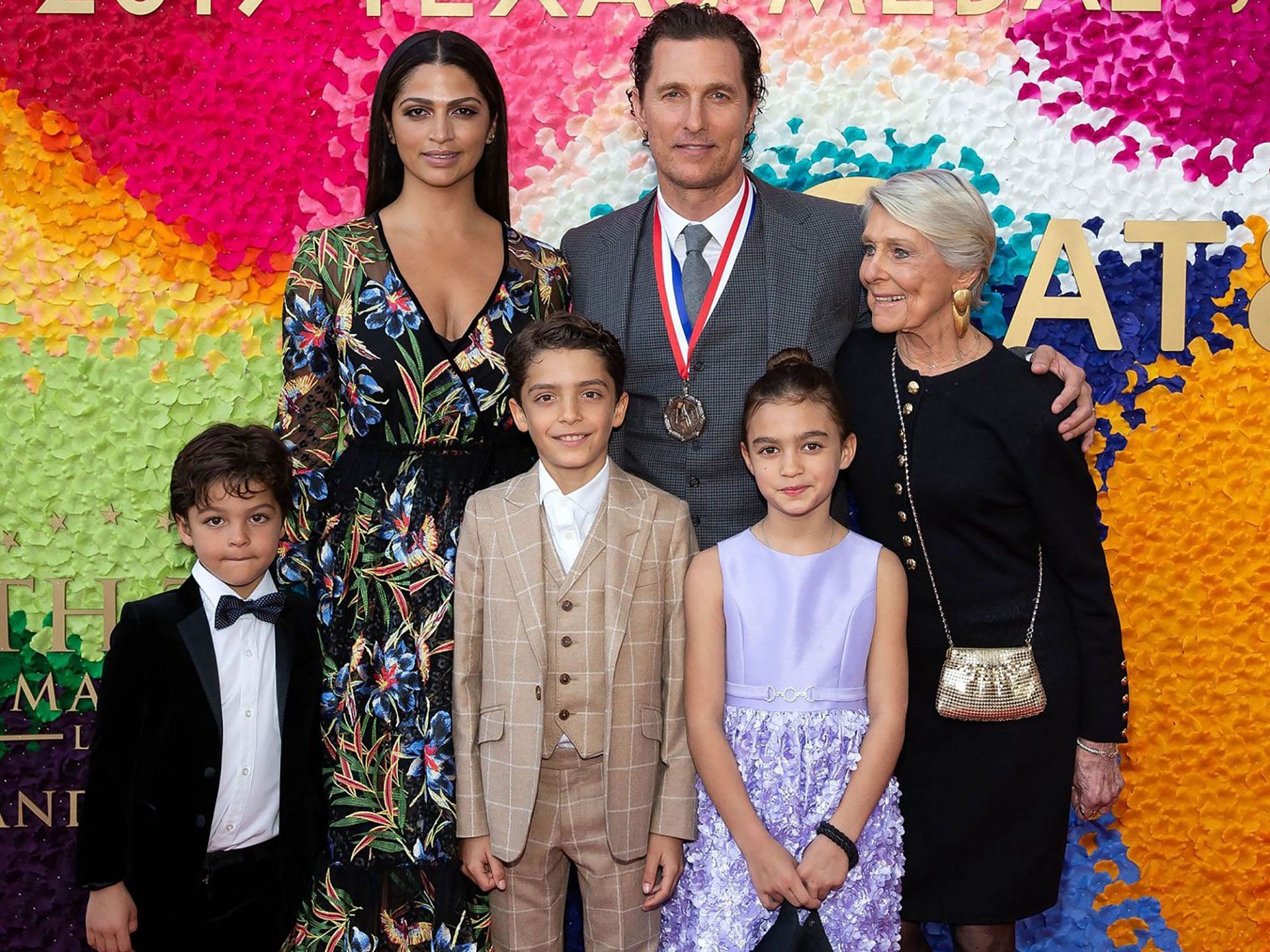 Matthew McConaughey and his family (Image via Suzanne Cordeiro/Shutterstock)