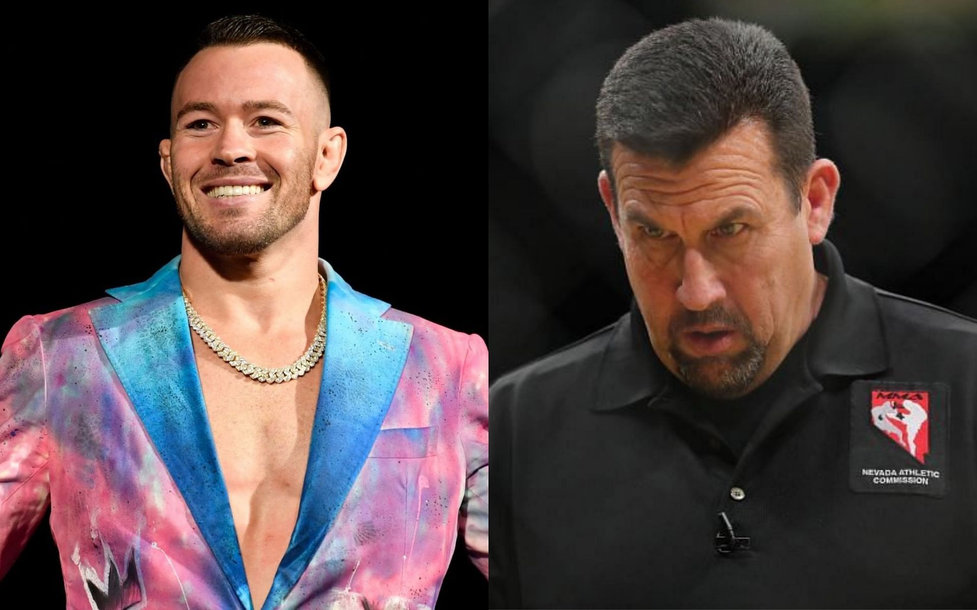 Colby Covington (left) and &#039;Big&#039; John McCarthy (right) [Left photo via @ufceurope on Instagram]