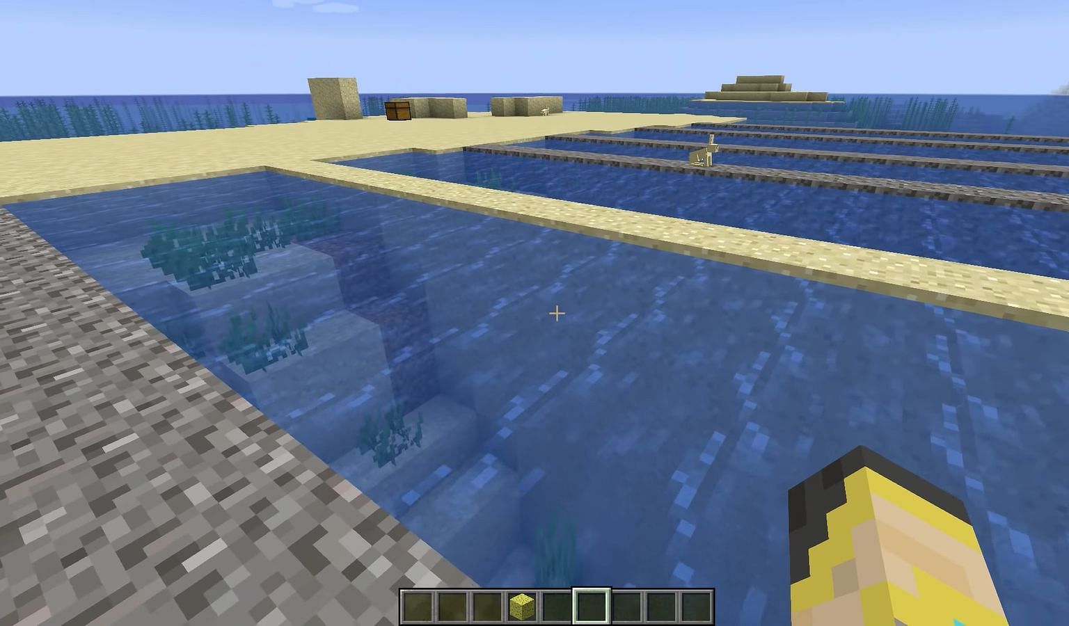 Water body divided into sections (Image via YouTube)