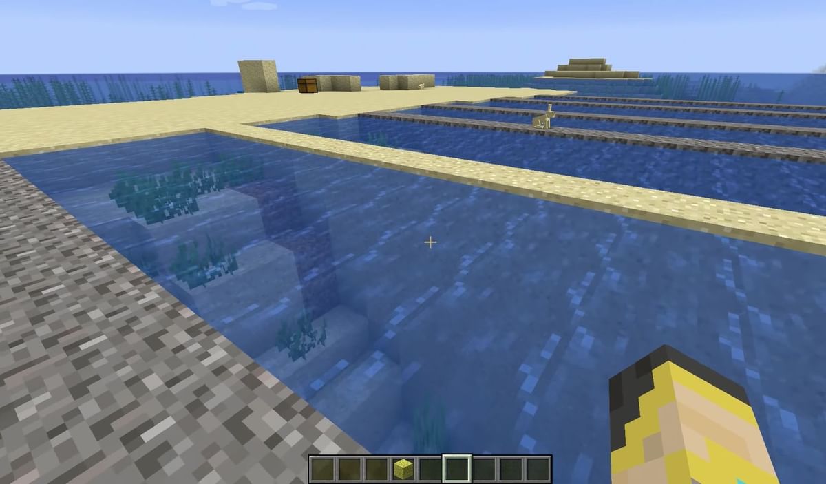 What is the easiest way to drain oceans in Minecraft?