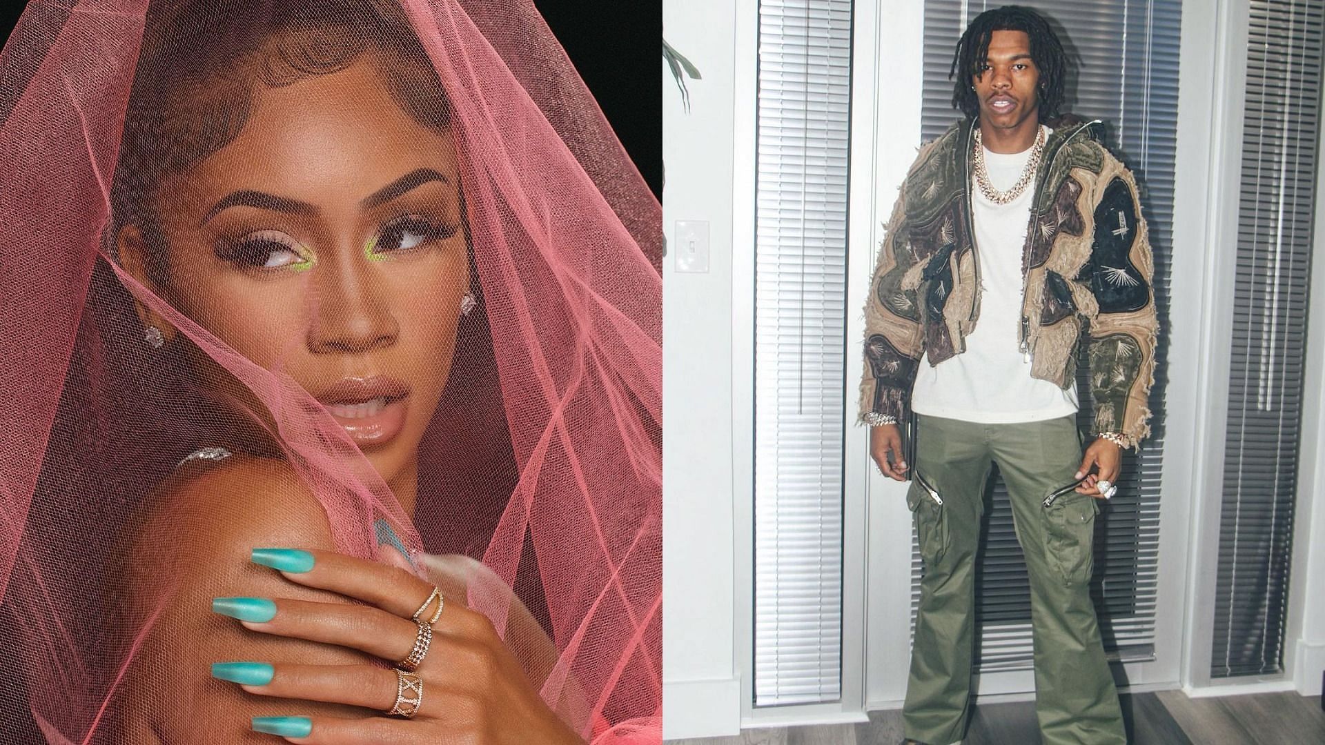 Saweetie recently sparked romance rumors with Lil Baby (Image via Saweetie/Instagram and Lil Baby/Instagram)