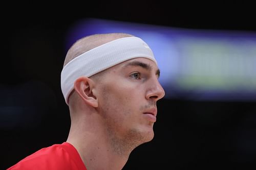 Chicago Bulls' Alex Caruso looking locked in before a game