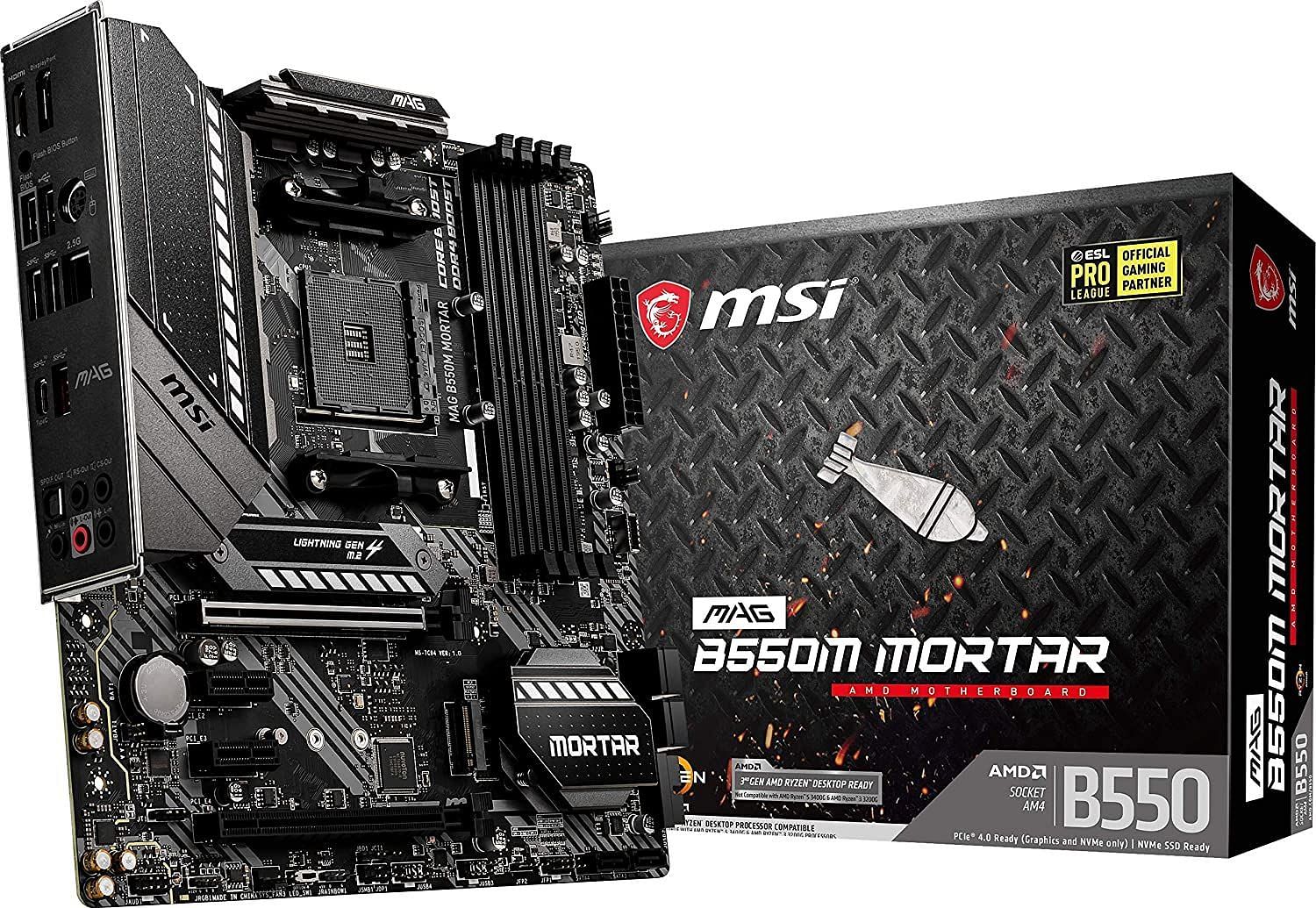 an MSI MAG B550M Mortar (image via Amazon)