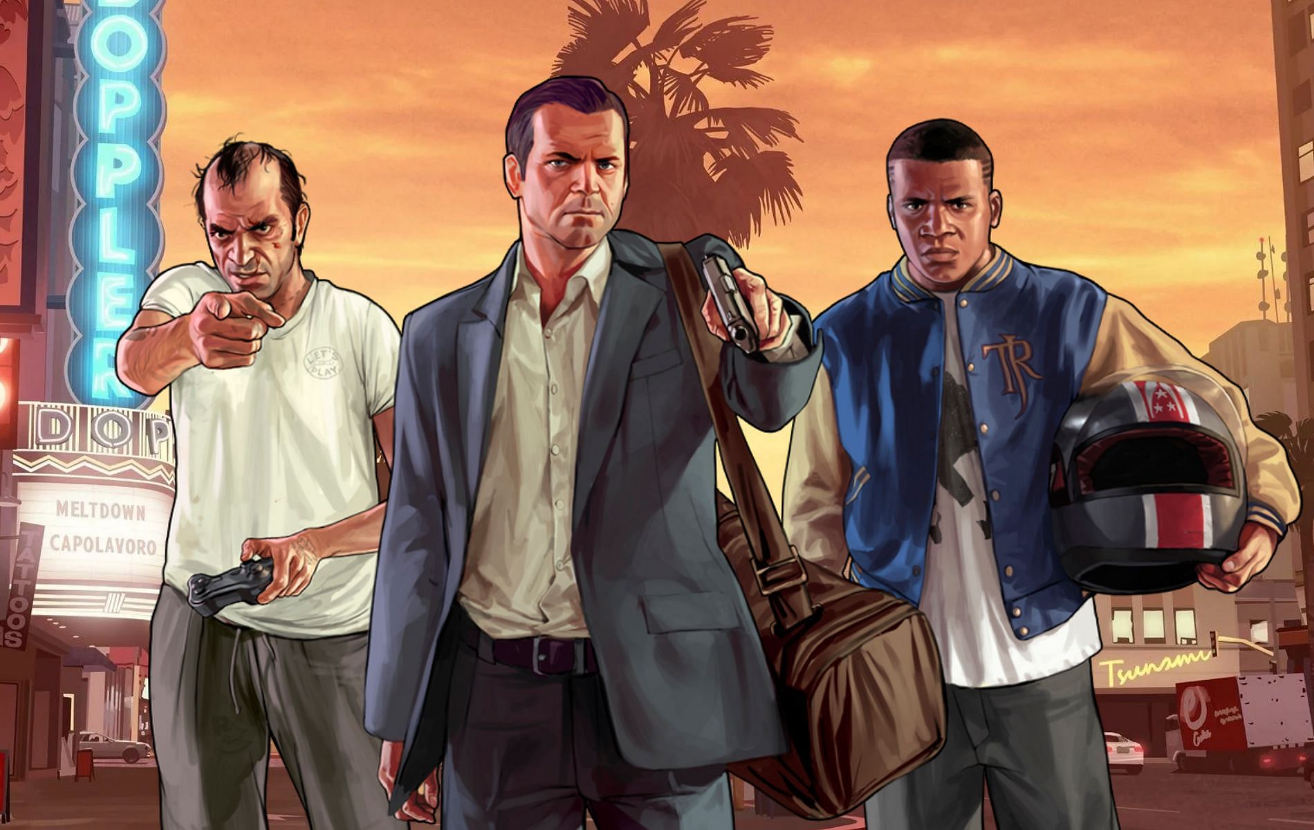 Убей семью игра. Take-two Grand Theft auto v. Michael de Santa. Трилогия ГТА от 1 до последней.