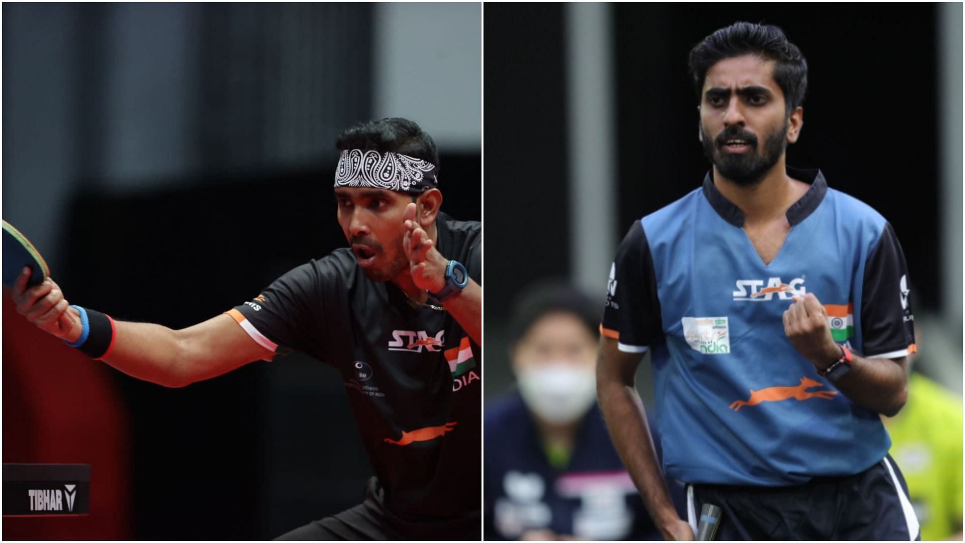 Sharath Kamal, G Sathiyan mark an exit from the World Table Tennis Contender Novo Mesto, Slovenia (Pic Credit: respective Twitter handles)