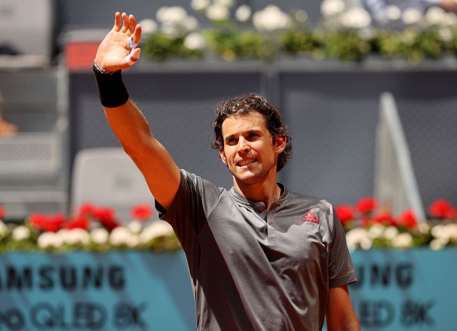 Dominic Thiem at the 2021 Mutua Madrid Open - Day Eight