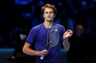 Nitto ATP World Tour Finals - Alexander Zverev acknowledges the crowd after his win over Hurkacz on Thursday