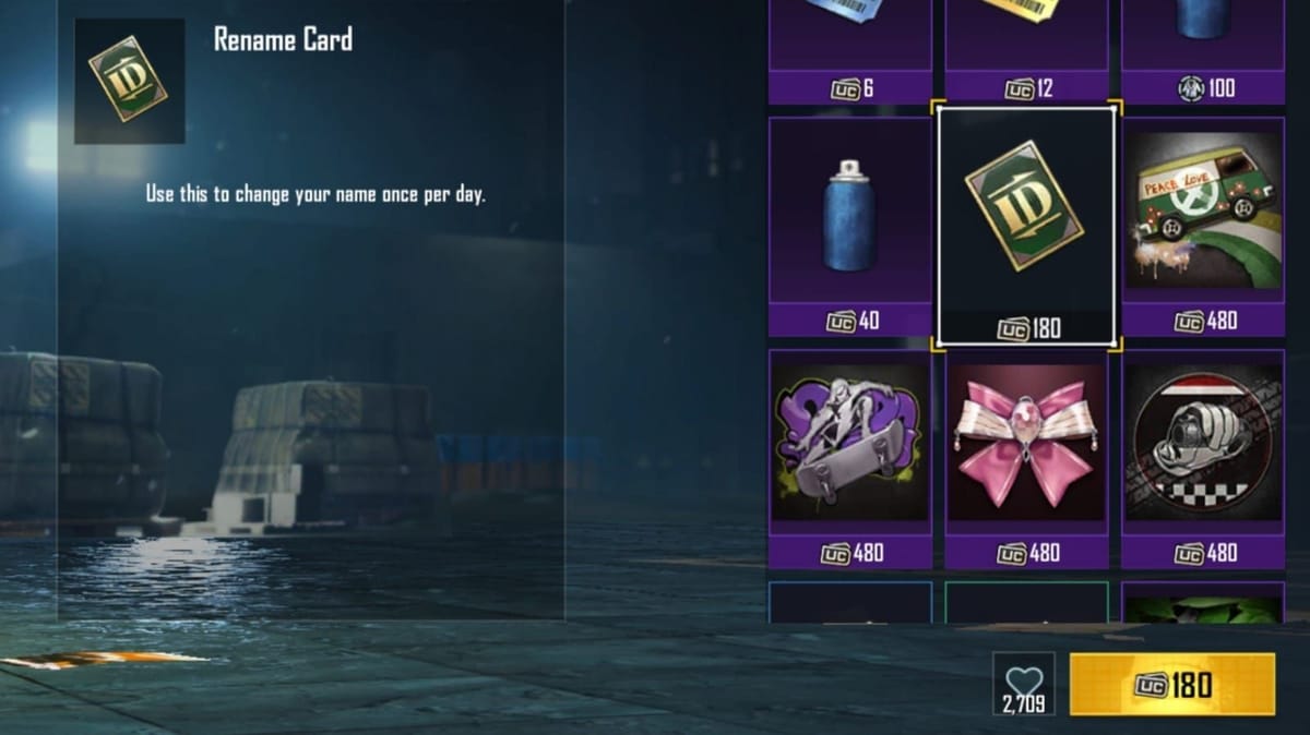 How to get rename card in BGMI: Guide to change name easily