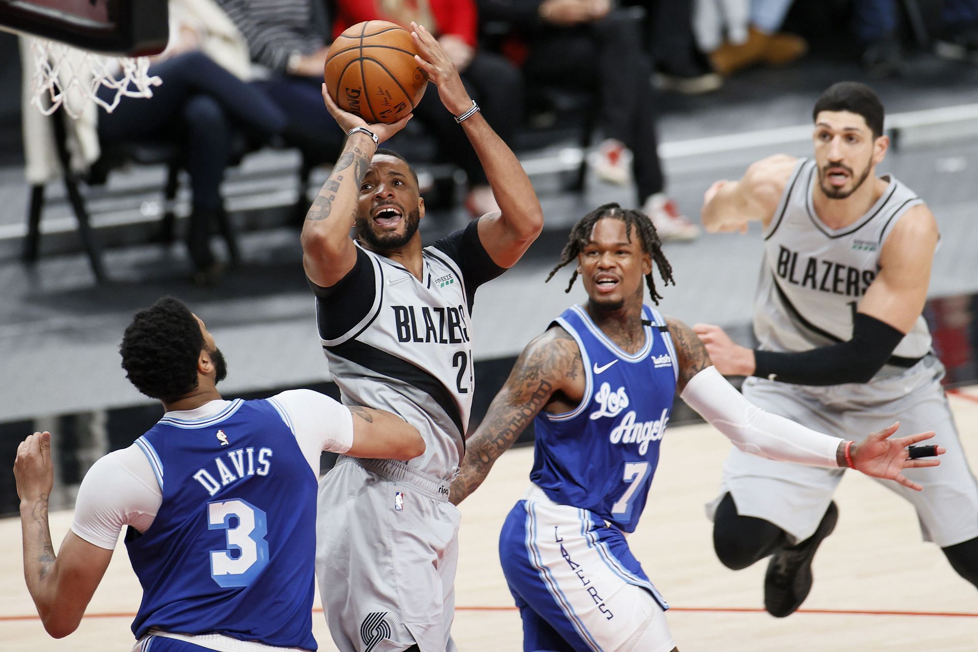 The LA Lakers will play the Portland Trail Blazers on Saturday