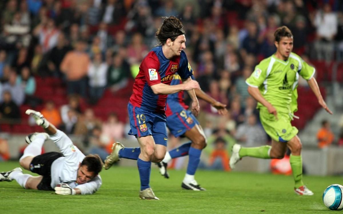 Messi went eight consecutive La Liga games without scoring in 2007.