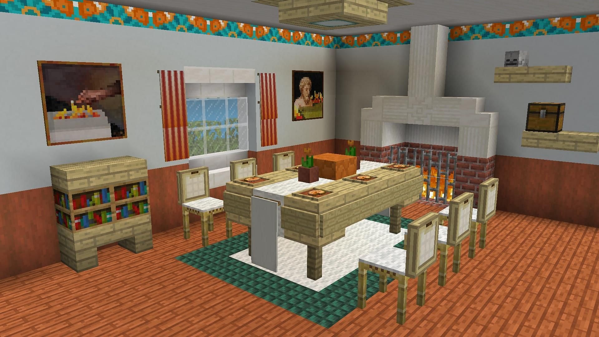 Dining Table (Image via Minecraft)