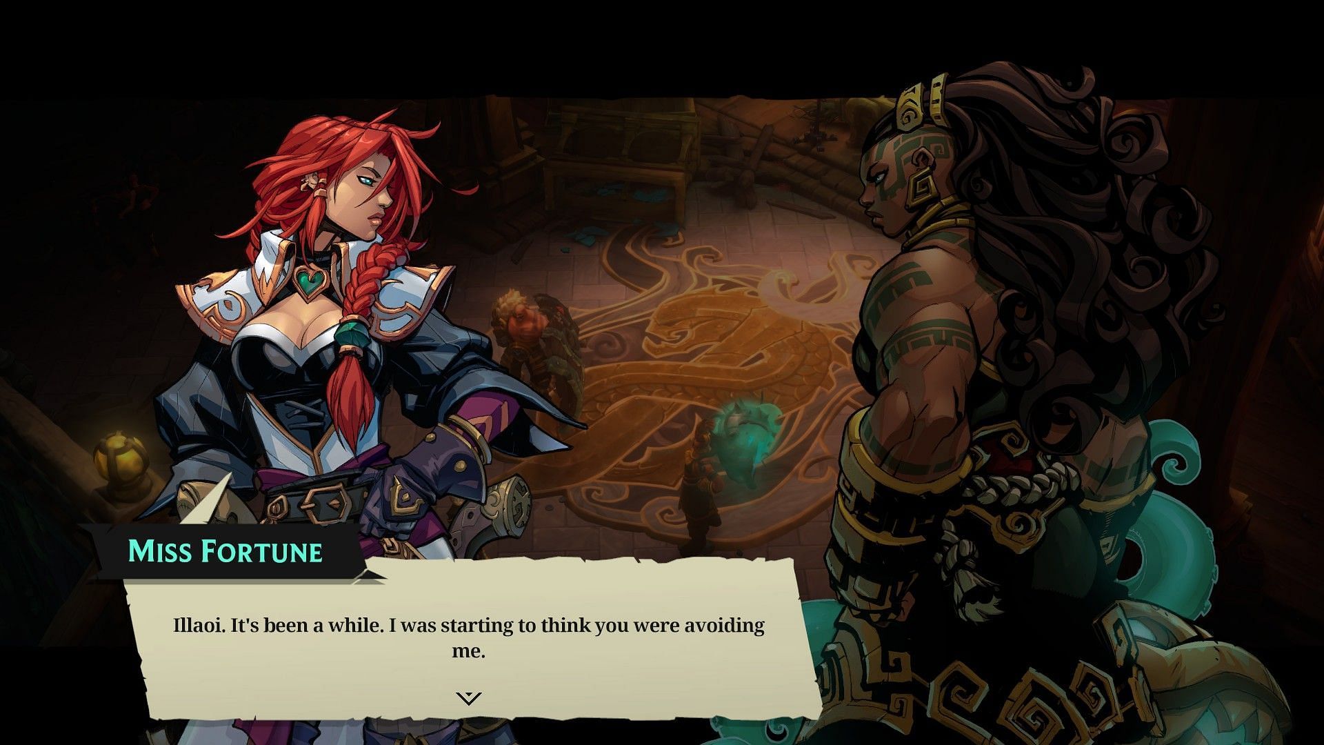 Miss Fortune tries to get things right (Image via Ruined King: A League of Legends Story)