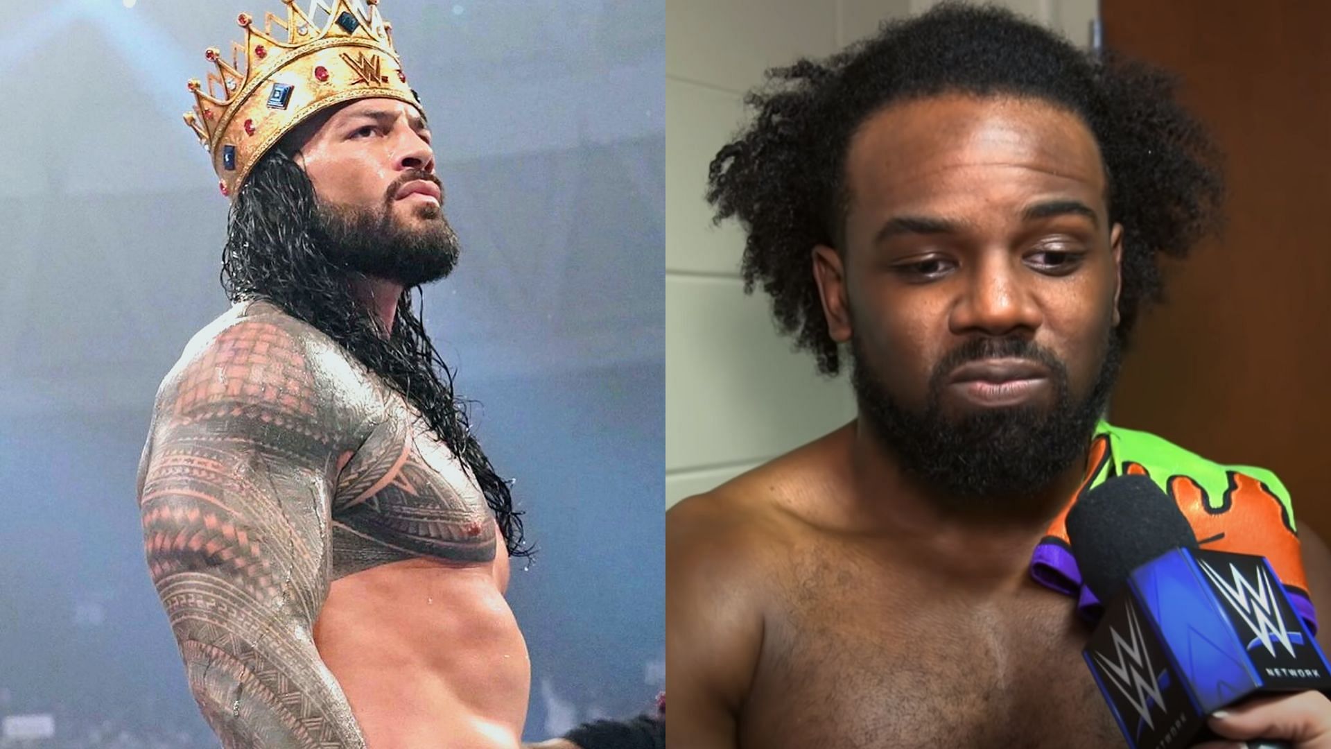 Nederlandse Mantel Roman Raines fan van Xavier Woods’ kroon (exclusief).