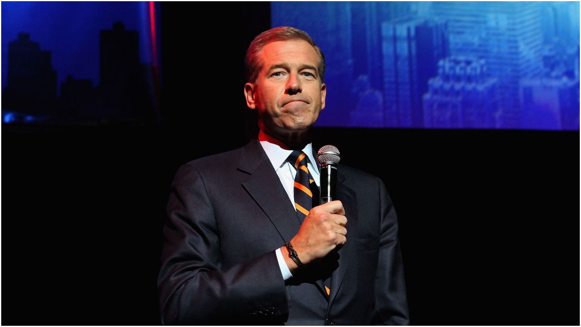 NBC News Anchor Brian Williams speaks onstage at The New York Comedy Festival and The Bob Woodruff Foundation present the 8th Annual Stand Up For Heroes Event at The Theater at Madison Square Garden on November 5, 2014, in New York City (Image via Getty Images)