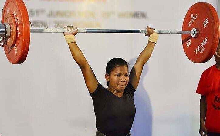 Jhilli Dalabehera will compete in 49kg at the world weightlifting championship. (&copy;SAI/Twitter)