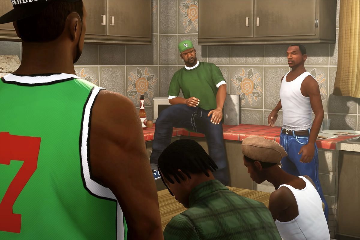 The characters are still memorable and are still seen in the GTA Trilogy screenshot (Image via Rockstar Games)