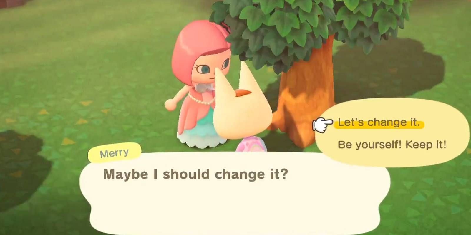 Villagers will eventually ask if they should change their catchphrase (Image via Nintendo)