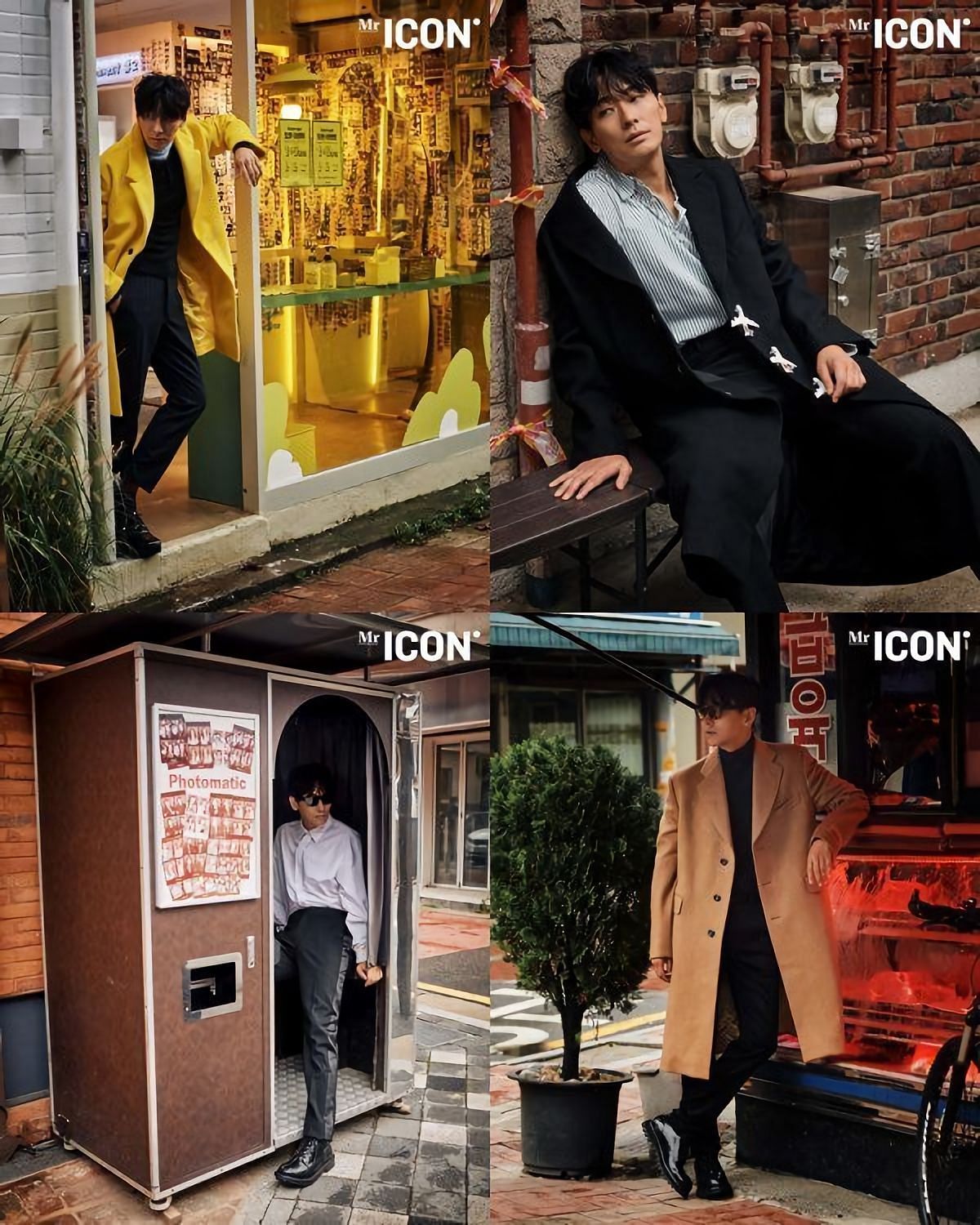 Ju Ji Hoon impressed with his powerful poses. (Image via ICON magazine)